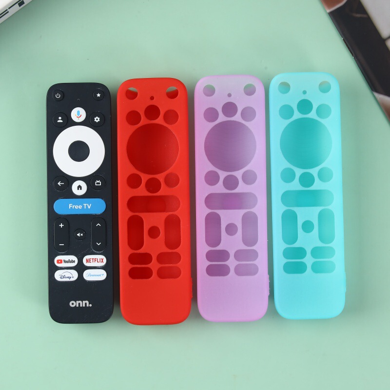 适用2025沃尔玛 onn Google TV box 4K pro 遥控器保护套硅胶镂空|undefined