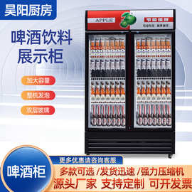 啤酒饮料展示柜商用大容量单双门立式冰箱超市便利店保鲜冷藏冷柜