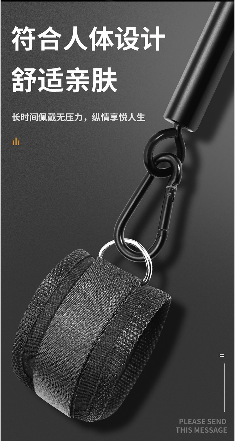 Jiuai SM Metal Handcuffs Adjustable Black Bonding Restraint for Couples — detail image 4