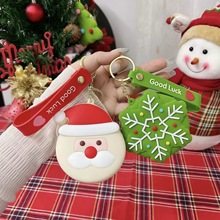 爆款圣诞系列硅胶零钱包可爱圣诞节卡包卡通跨境圣诞节小礼品批发