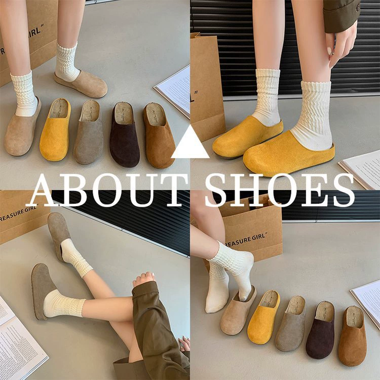 Горячий ветер Baken буксирный женский осень дышащий 2024 новый буксир ретро туфли