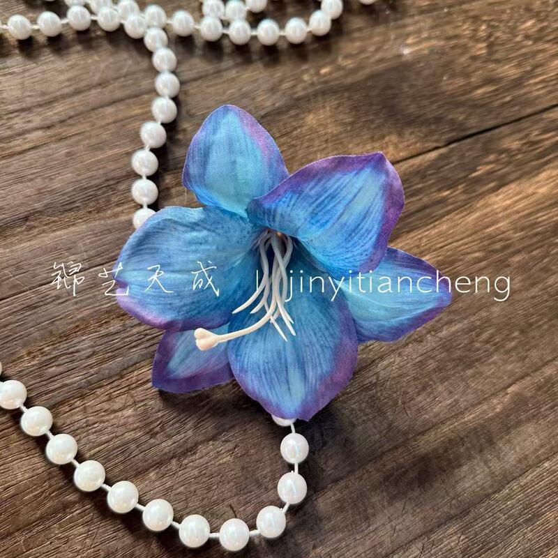3D打印萱草百合花朵仿真花手工diy鞋花发夹装饰百合花朵批发家居|undefined