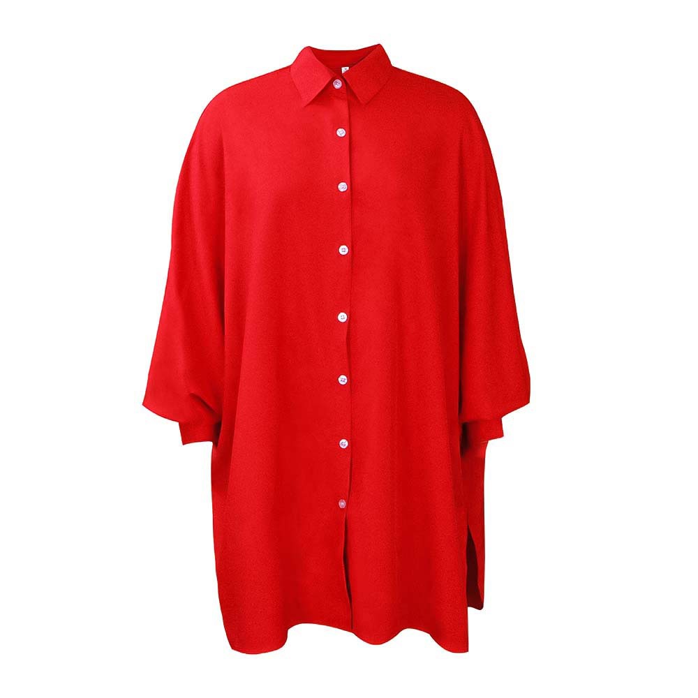 Women's Elegant Loose Fit Solid Color Dress