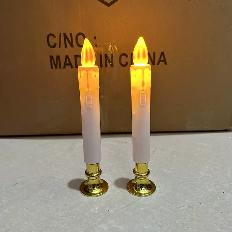 LED电子蜡烛灯仿真长杆摇摆蜡烛寺庙祭拜供佛佛前灯 上坟流泪蜡烛