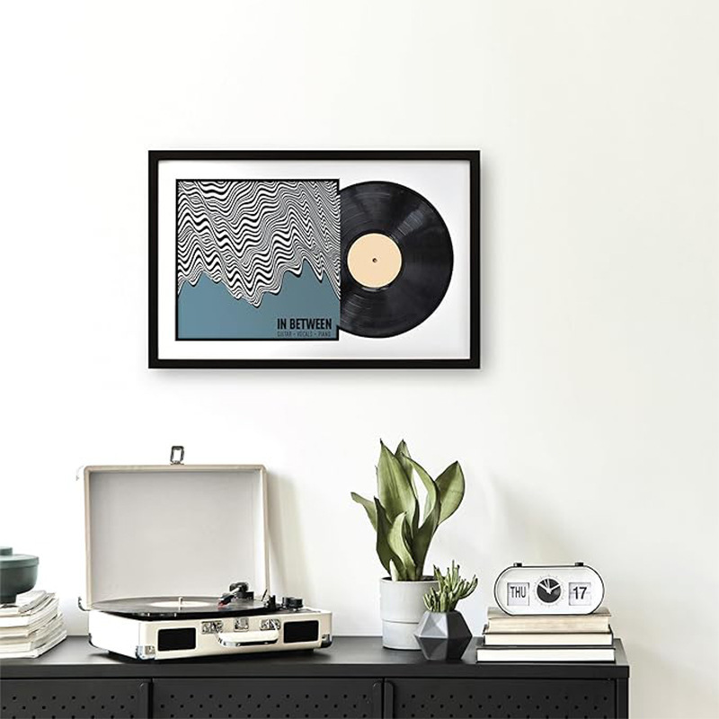 Cross-Border Hot-Selling Vinyl Record Display Frame 12inch Cd Album Photo Frame Music Decorative Wall Record Display Frame Wholesale