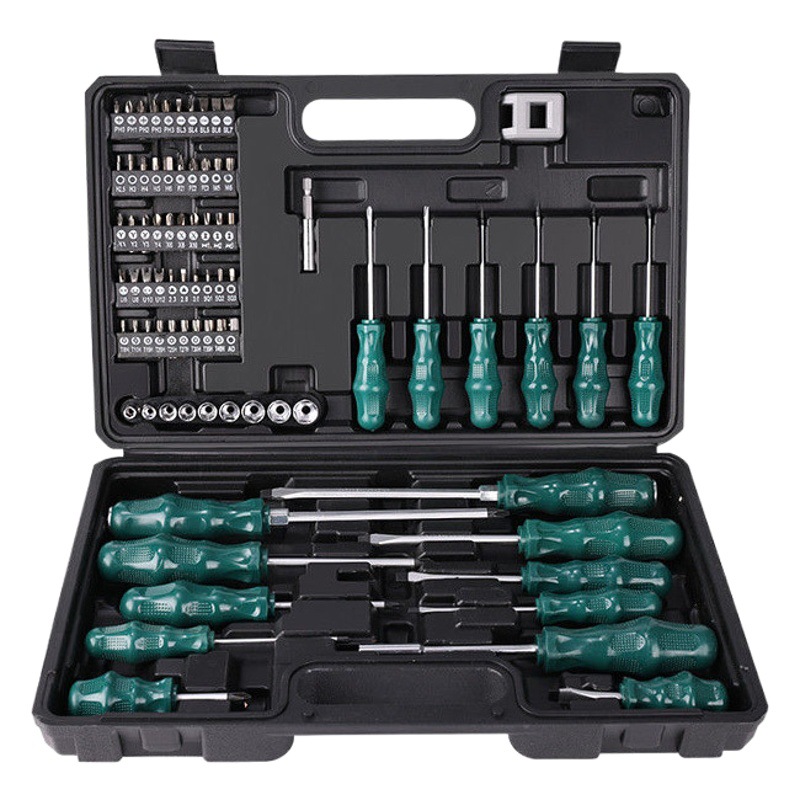 Juego de destornilladores de 78 piezas para reparación de automóviles, destornilladores Phillips, Torx y triangulares multiusos para el hogar, herramientas de mantenimiento de automóviles.