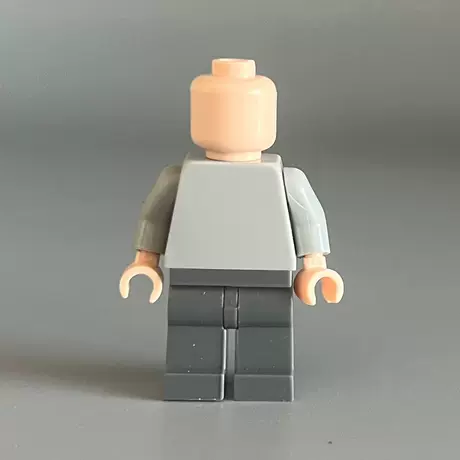 Body minifigure-light gray upper and dark gray on bottom