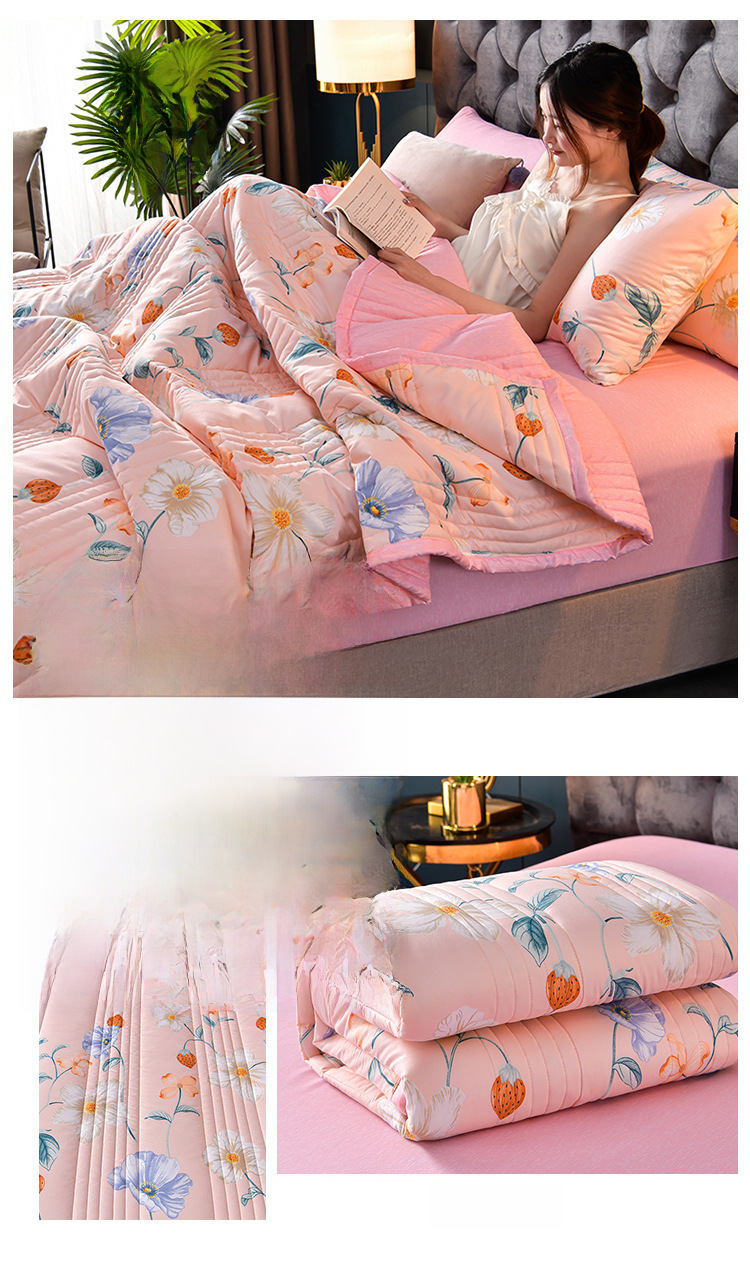 Postage Delivery Gift Bag] Small Fresh Water Washing Summer Cool Quilt Air Conditioned by Live Broadcast Explosions Supply of One Piece