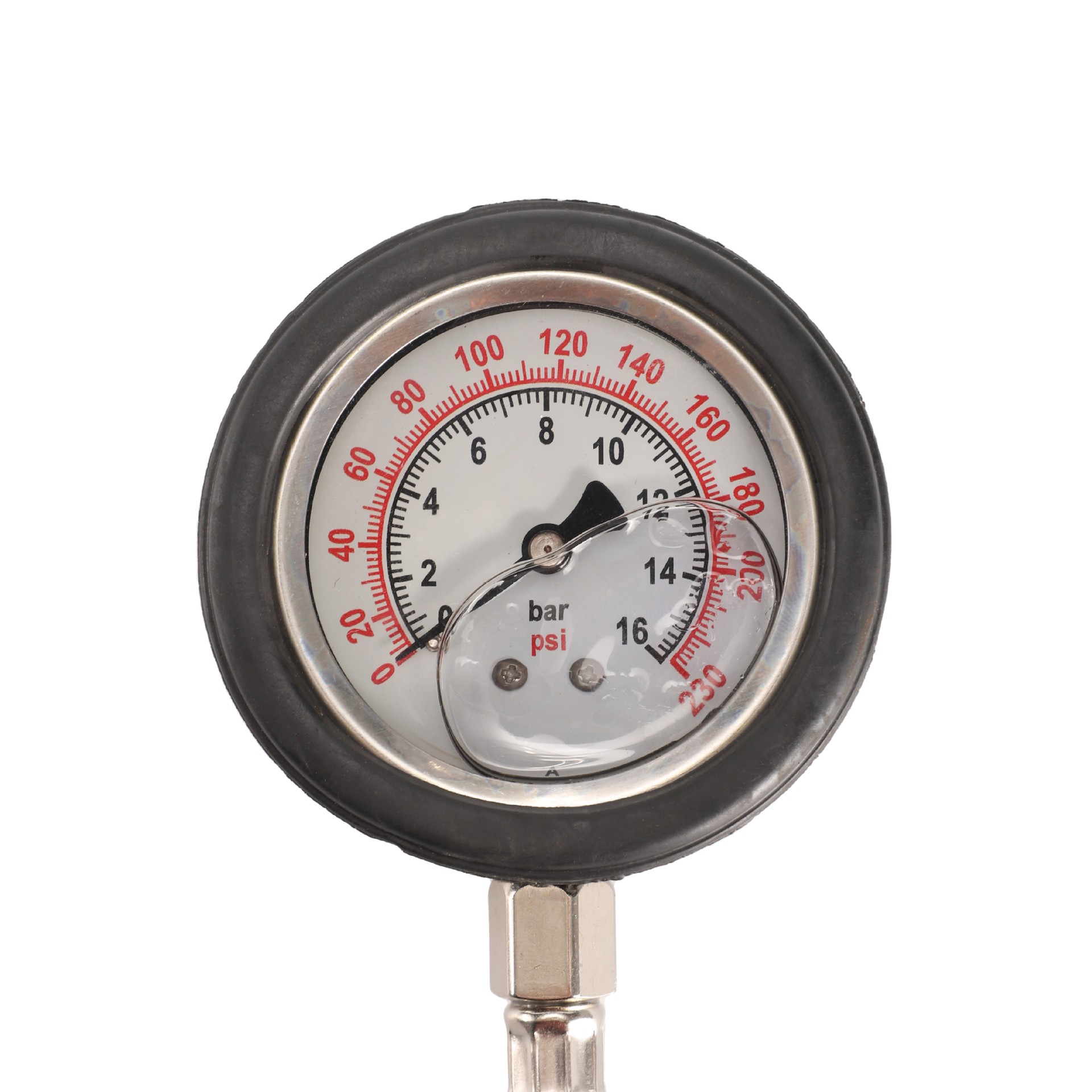 New High-Precision Tire Pressure Gauge with Tube for Measuring Car Tire Pressure, Oil-Immersed Tire Pressure Gauge, and Air Inflation Gauge