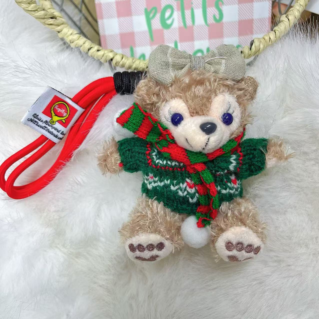 Shirley colgante felpa lindo Duffy oso llavero dibujos animados oso colgante bolso colgante Shirley muñeca