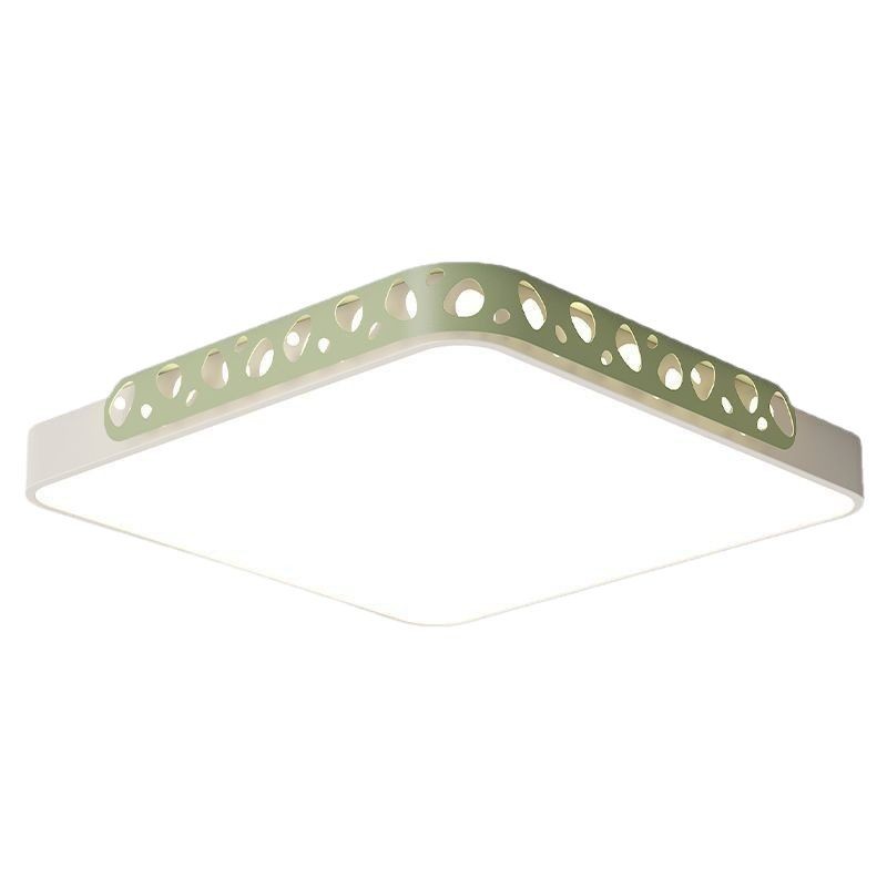 [Selección estricta] 2025 nueva lámpara de sala de estar simple y moderna atmósfera rectangular LED lámpara de techo redonda