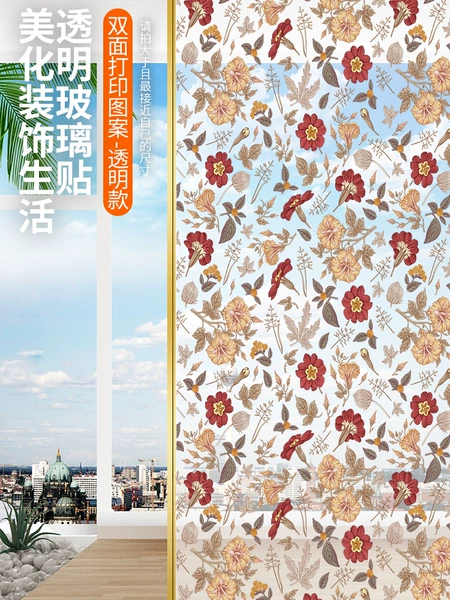 ⋗↵↵↵Floating flowers (electrostatic transparent film)♡