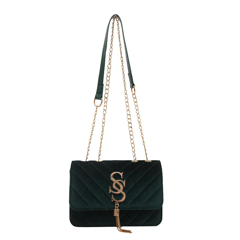 Texturas extranjeras bolsas de aire para mujeres 2025 nueva moda bordada cadena bolsas de nicho de diseño de tendencia letras bolsas de mochila