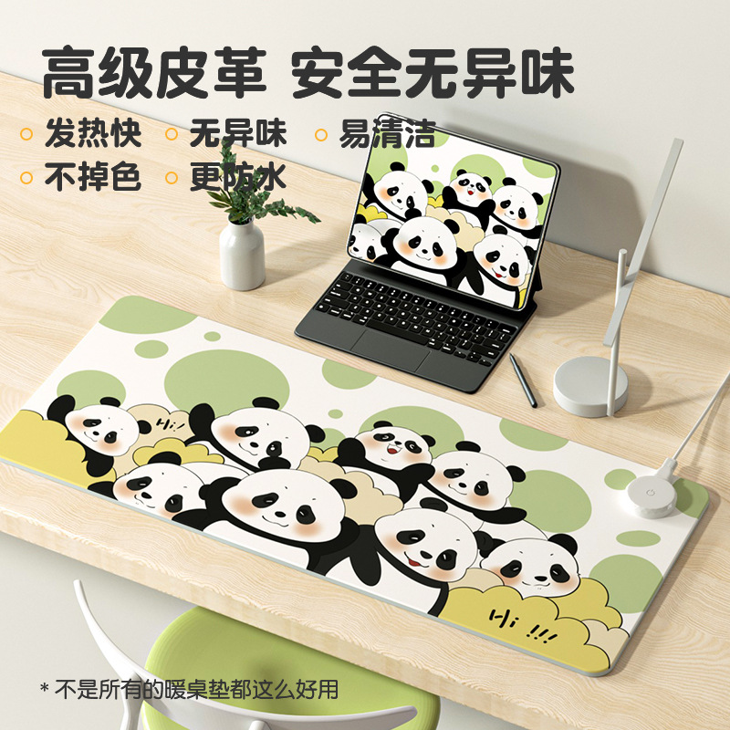 Heating mouse pad super large heating warm desk pad for students to do homework office computer keyboard desk desk pad