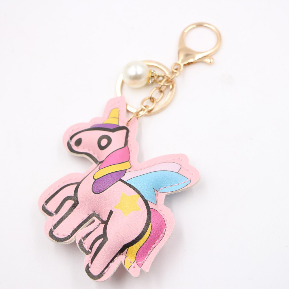 Animal Pegasus Unicornio Bolso De Cuero Llavero Colgante Bolso Colgante Llavero display picture 2