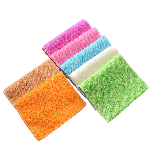 Dishwashing cloth wholesale household non-stick oil kitchen rag bamboo fiber degreasing cleaning lazy absorbent dishcloth