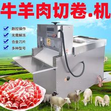 全自动多功能冻肉刨片机数控羊肉切片机切卷机肥牛切肉机