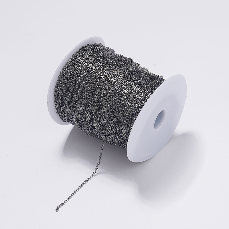 cadena DIY cadena de joyería cadena cruzada redonda cadena O cadena cadena O cadena cadena de joyería