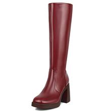 X 76893 Round Toe Platform Boots Բͷ��Ͳѥ ����ѷ�羳ŷ����