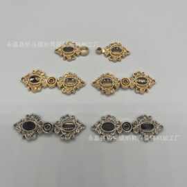 新款中式古典花女装金属盘扣中国风元素如意中式旗袍古装对扣子古