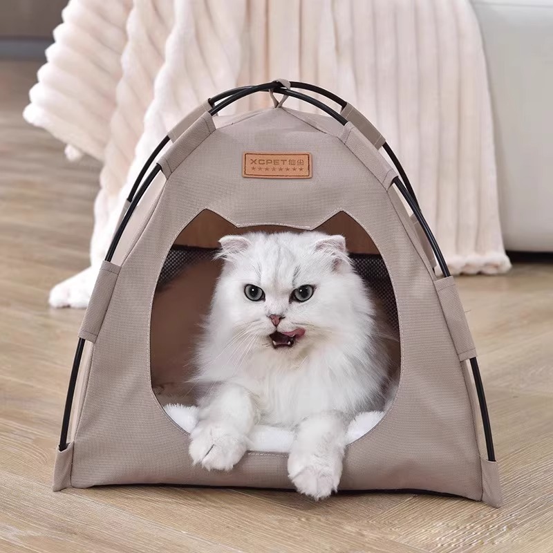 猫咪露营帐篷可折叠夏天猫窝室内猫窝四季通用猫屋宠物猫咪帐篷|undefined