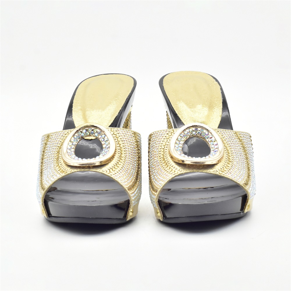 Damen Plus Size Mode Diamant Hot Heels Sandalen Hochzeit Party Satchel Party Dinner Set_voghion.com