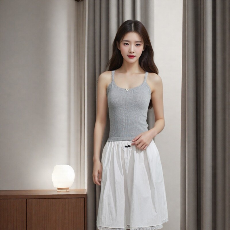 Purely Sexy Lace-Trimmed Camisole for Women, Summer Style, Sweet and Spicy, Slim Fit, Flattering, White Backless Tube Top Purely Sexy Lace-Trimmed Camisole for Women, Summer Style, Sweet and Spicy, Slim Fit, Flattering, White Backless Tube Top