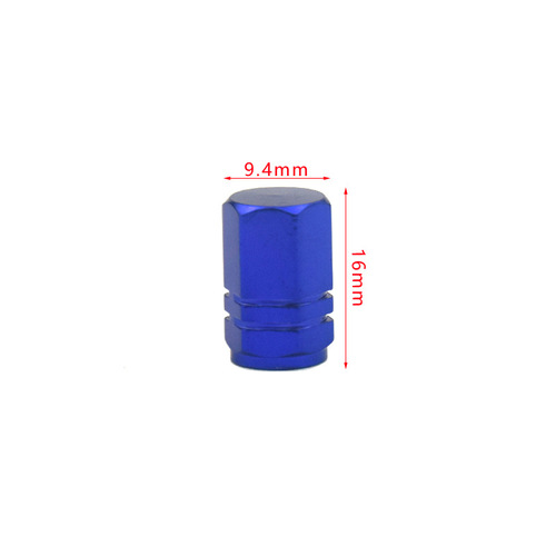 Colorful car tire aluminum alloy hexagonal valve cap car modified aluminum alloy color dust cap