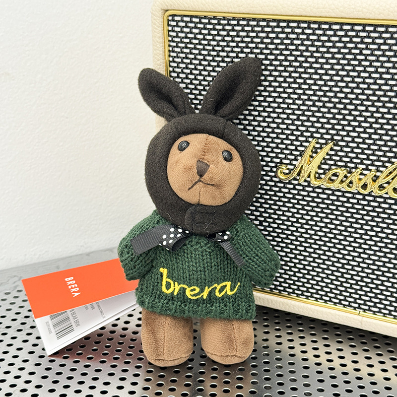 2025 Trendy Bunny Pendant Cute Rabbit Stuffed Toy Creative Doll Bag Ornament Keychain Wholesale