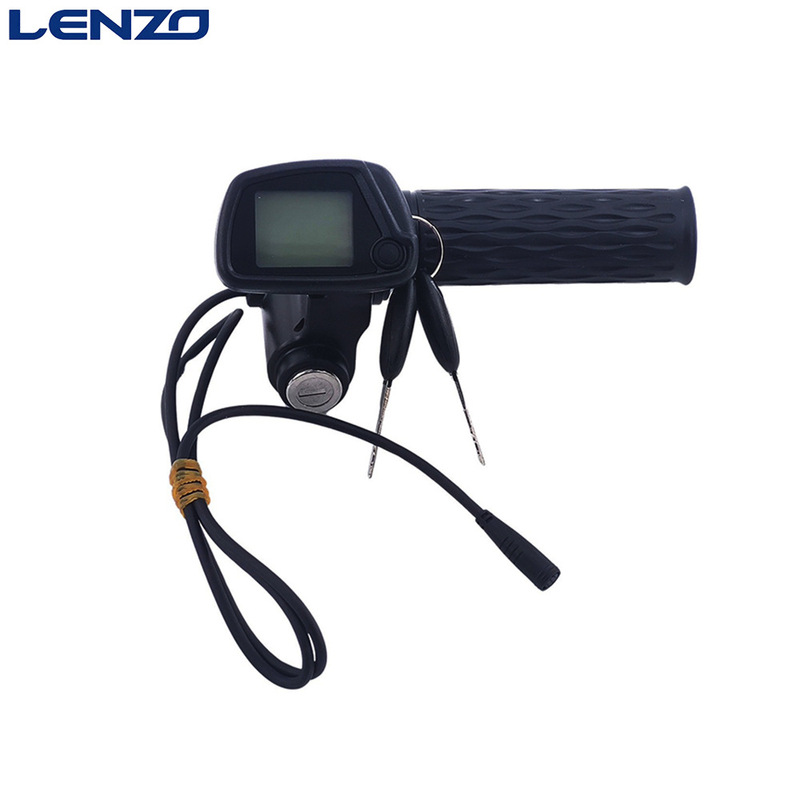 Suitable for Kugoowish01 Throttle Accelerator 7-Pin Waterproof Interface with Lock Key Digital Display Screen Scooter