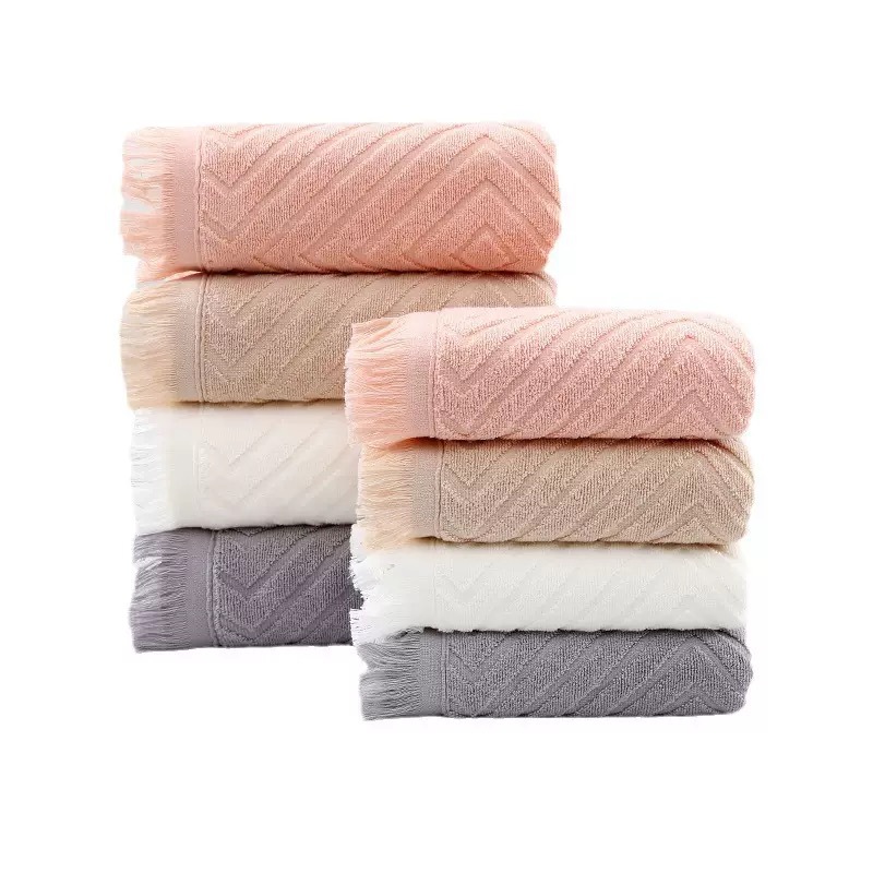 Jacquard Tassel Cotton Towel Set