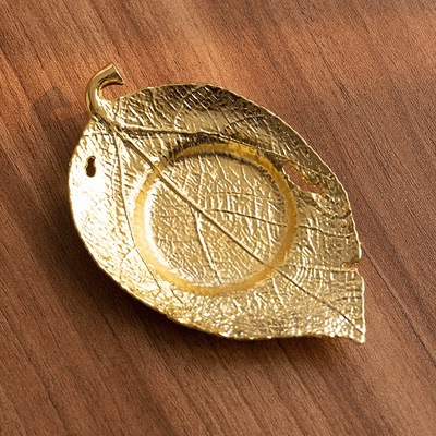 Transfronterizo fábrica directa aleación posavasos taza de té aislamiento posavasos hoja residual posavasos Kung Fu ceremonia del té Accesorios