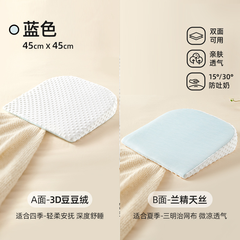 블루 슬로프 매트 45*45cm [조절 가능 15°/30°구토방지+복근양면] 2팩