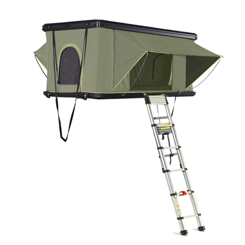 Tipo de elevación de aleación de aluminio tipo de carpa de techo de SUV, autocaravana de acampamiento rápido, protección solar a prueba de lluvia, carpa de carro plegable