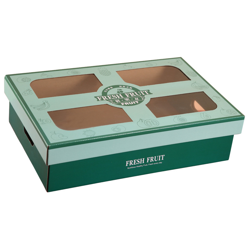 Wholesale large-sized fruit gift box packaging box papaya banana pomegranate honeydew melon mixed hollow design 15-jin gift empty