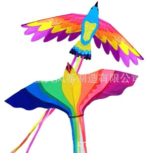 Weifang Kite, Colorful Long-Tailed Phoenix Bird Kite, Large Size Kite for Adults and Kidsren, Animal Bird Kite