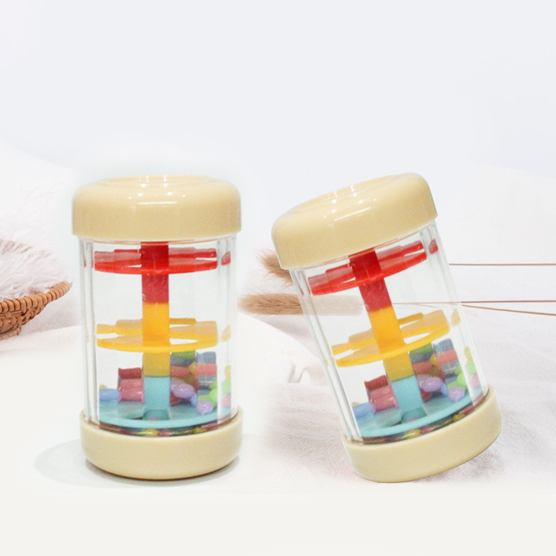 Orf percussionista de una sola sección tubo de sonido de lluvia de plástico respetuoso con el medio ambiente sonido de lluvia ruidoso instrumento musical infantil tubo de sonido de lluvia