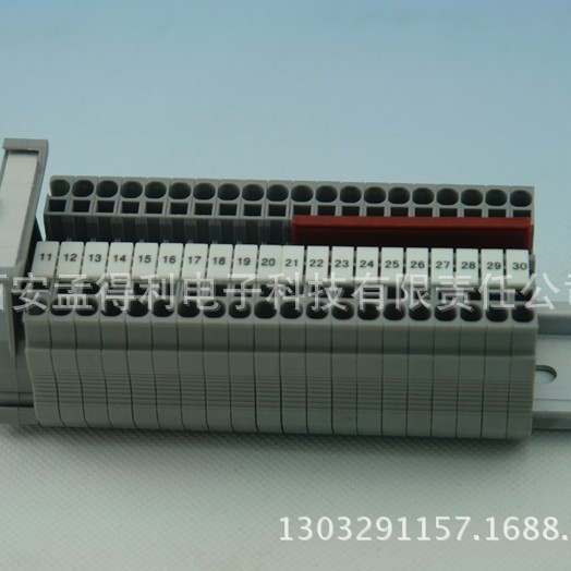 上海雷普弹簧端子一进双出端板D-JST4-TW 端子附件 品牌授权代理