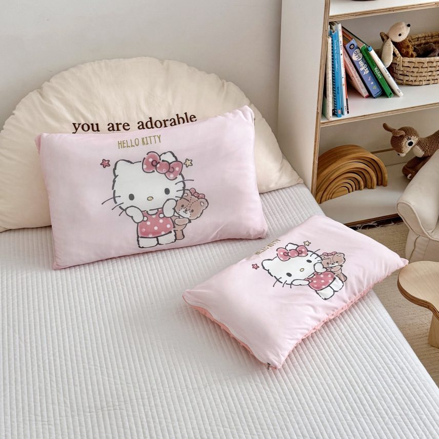 サンリオ涼感枕幼稚園枕芯漫画枕芯子供昼寝枕は取り外し可能な赤ちゃん枕芯