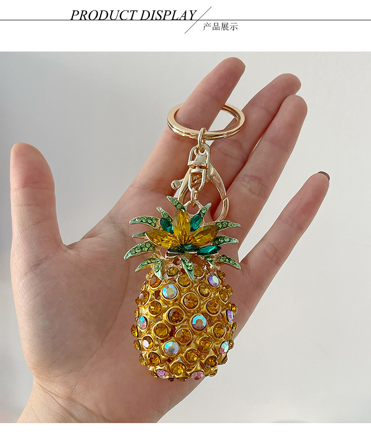 Bag Pendant, Keychain Classification Cute Korean Style Fruit Zinc Alloy Women's Bag Pendant Keychain