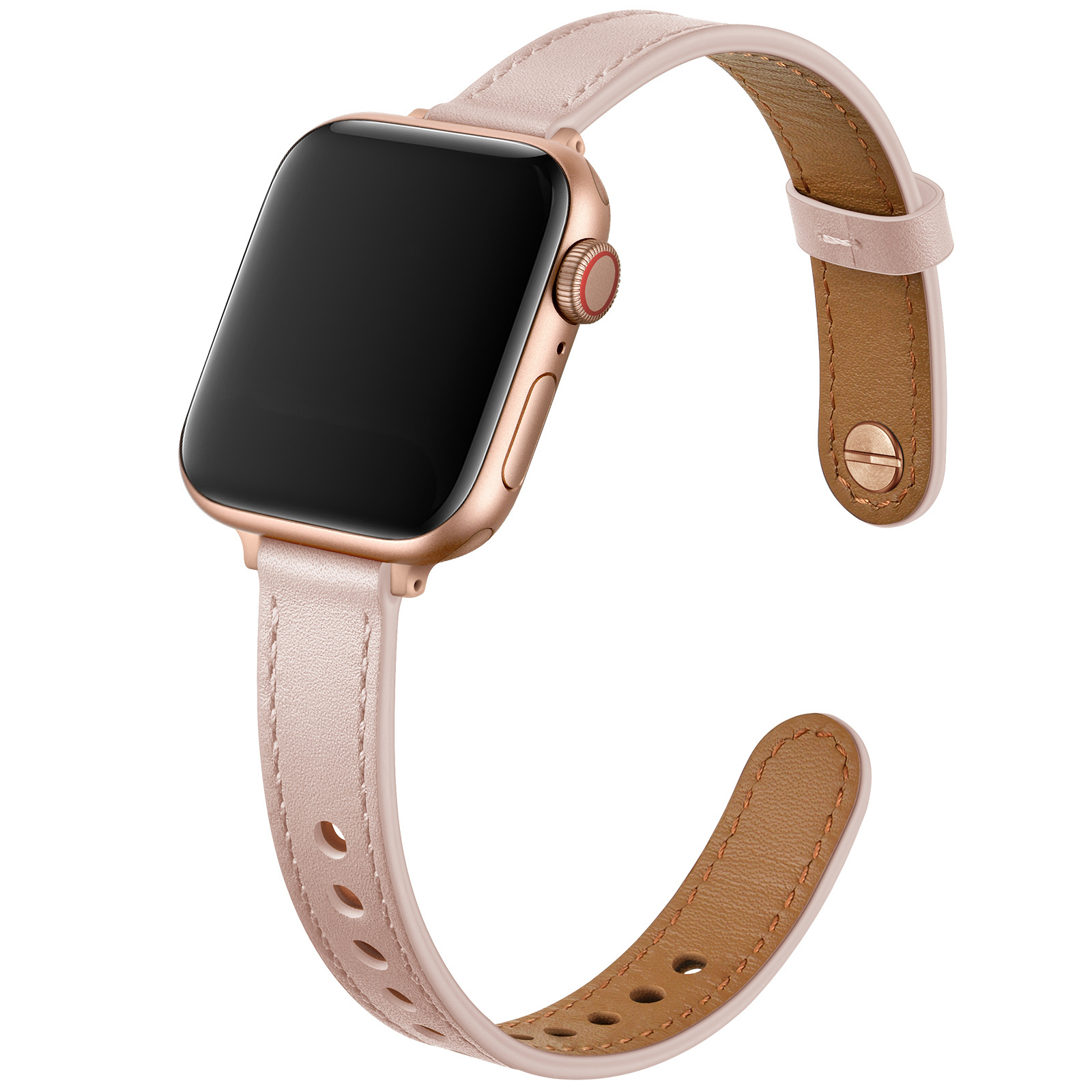 18g Weight Apple watch watchband Classification Genuine leather Material Solid Color Pattern Retro Style Retro Solid Color Apple Watch Watchband 94