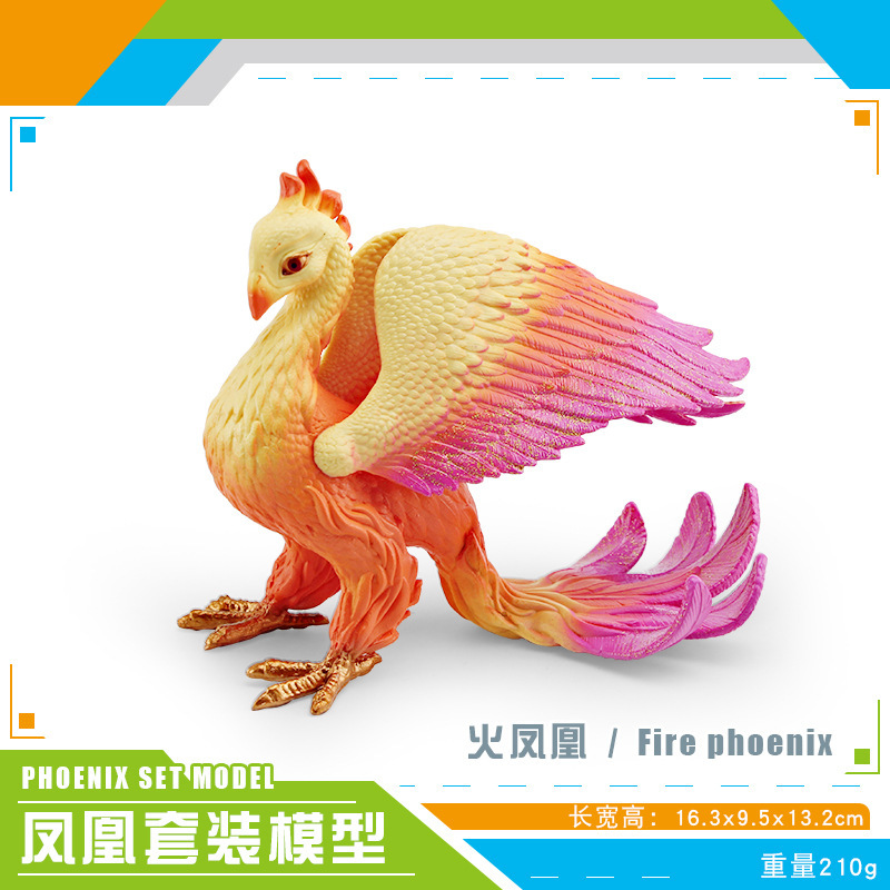 Exportación transfronteriza simulación de mitología occidental dragón modelo dragón de hielo dragón de acero fuego águila lobo dragón adornos estáticos de escritorio