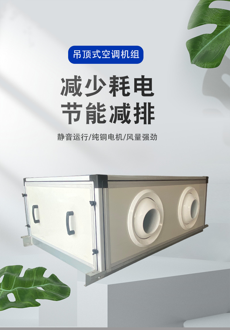 中央空调水冷机组 吊顶式新风机组空气处理机组 组合式空调机组