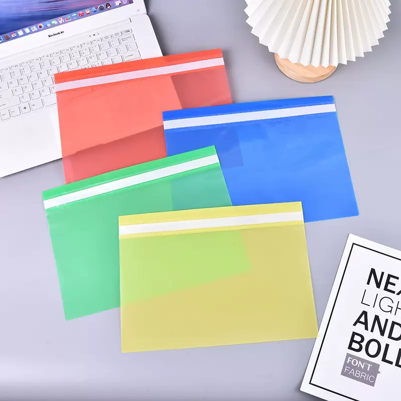 厂家A4透明封面彩色320活页报告夹批发 两孔装订夹简易报告文件夹