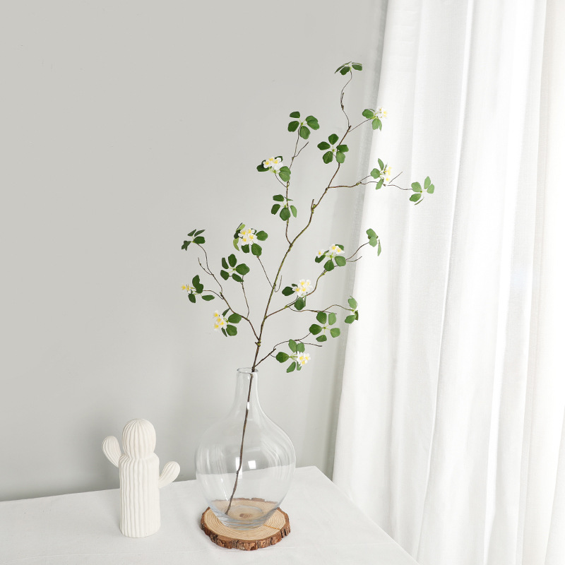 中式禪意仿生植物枯枝枯藤 森系造景布置仿真綠植假樹觀音蓮葉