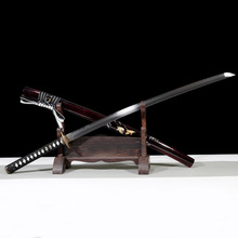龙泉市刀剑手工锻打覆土烧刃日式指挥刀Katana动漫刀冷兵器未开刃