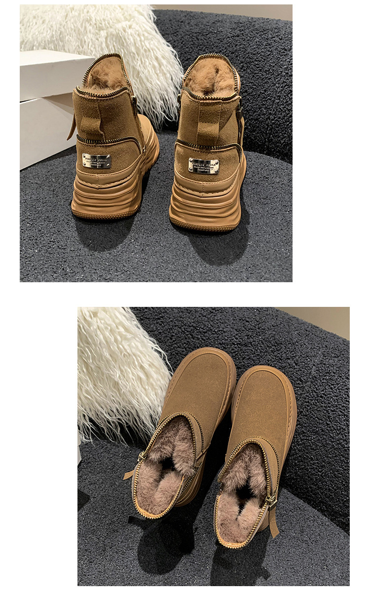 2023 Winter New Thick Bottom Plush and Thick Warmth Northeast Cotton Boots_voghion.com