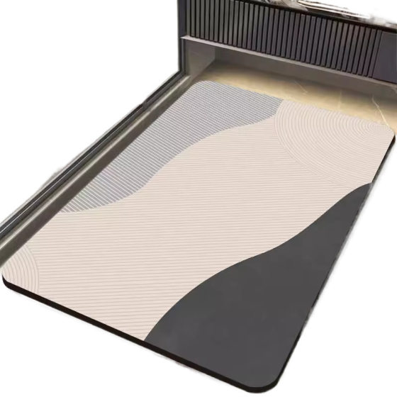 Diatom Mud Hard Mat Absorbent Non-Slip Mat Diatomite Foot Mat Quick-Drying Bathroom Door Toilet Toilet Bathroom