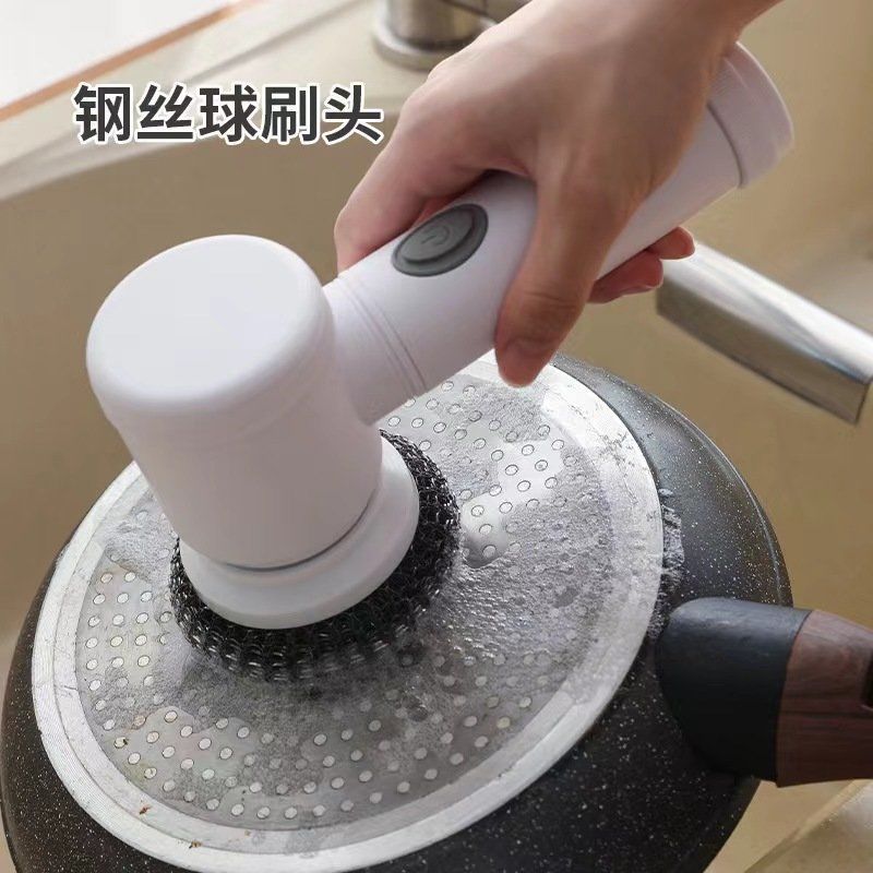 Cepillo de limpieza eléctrico, cepillo de baño, piso inalámbrico multifuncional, cepillado de suelo doméstico, espacio de baldosas, artefacto de baño