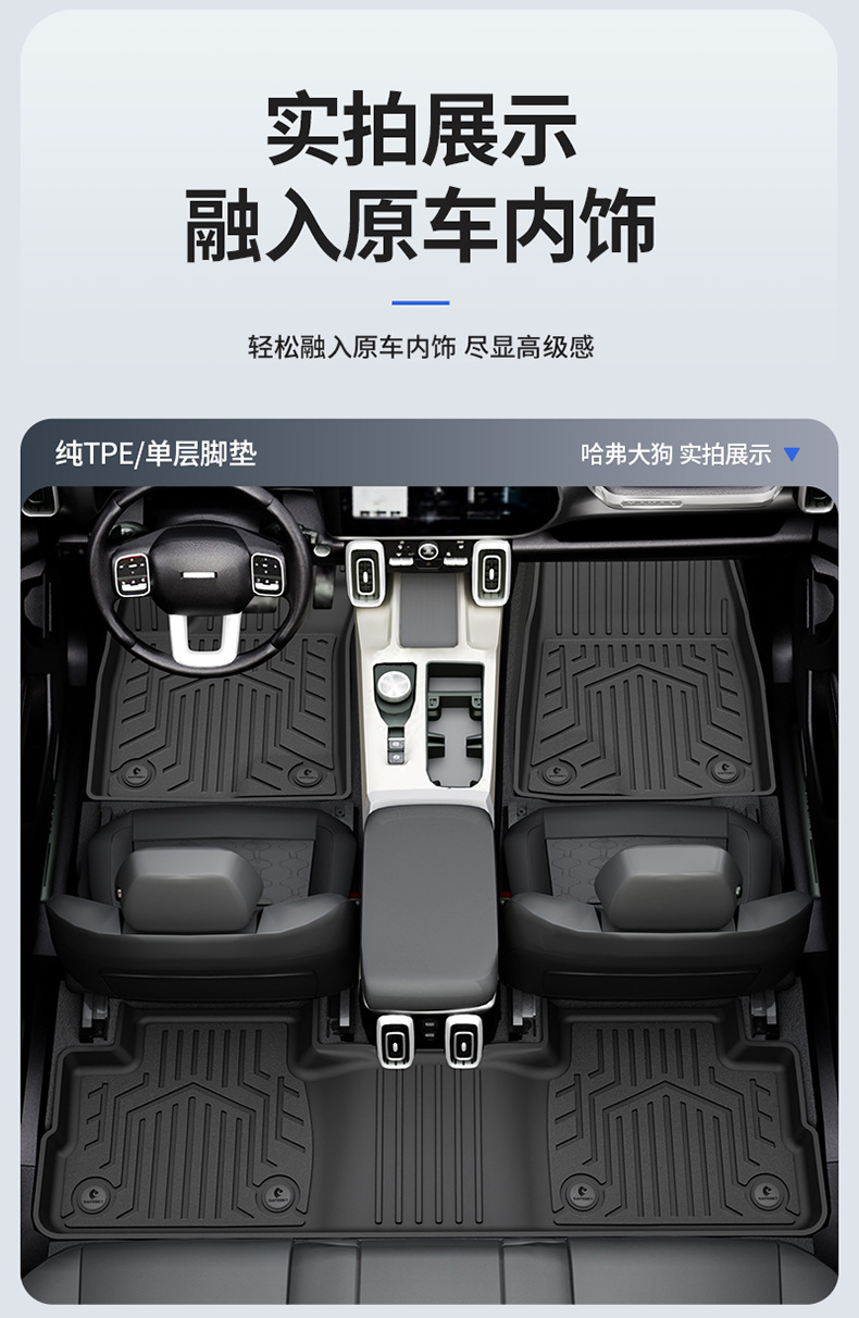 Suitable for Haval H6, Big Dog, Menglong, Xiaolong Max, H6L, All-Weather Tpe Car Floor Mats